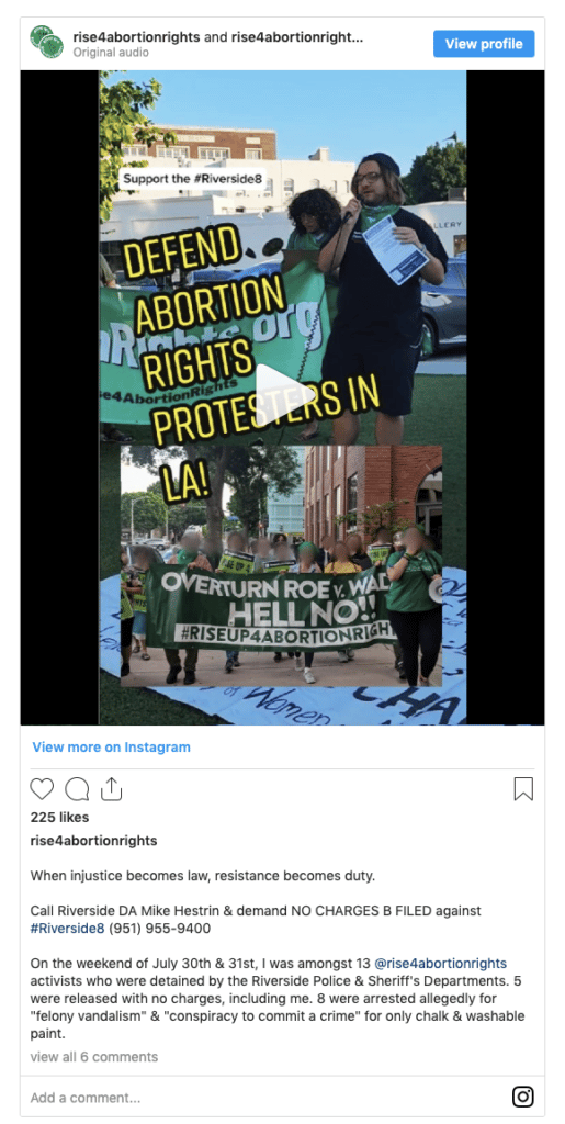LA abortion protests